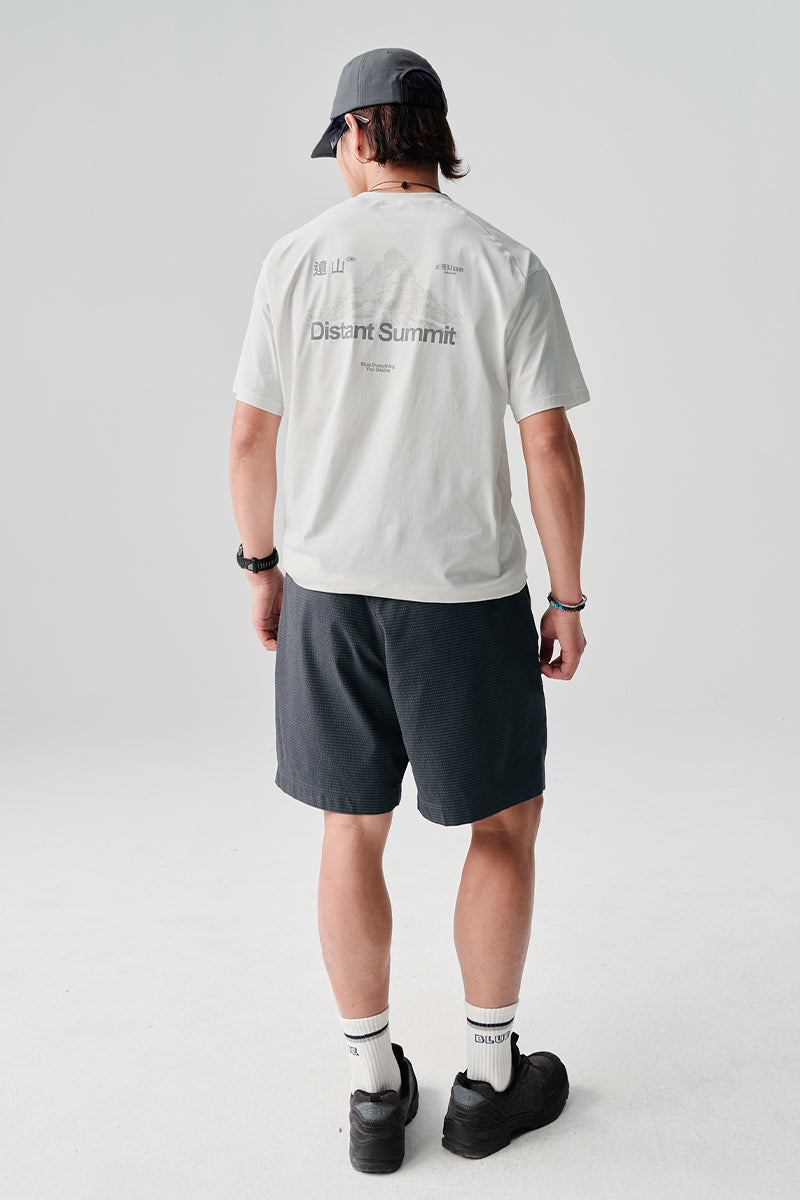 POLYGIENE遠山プリント抗菌半袖TシャツNLBLDTX020