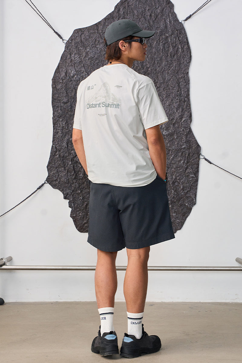 POLYGIENE遠山プリント抗菌半袖TシャツNLBLDTX020