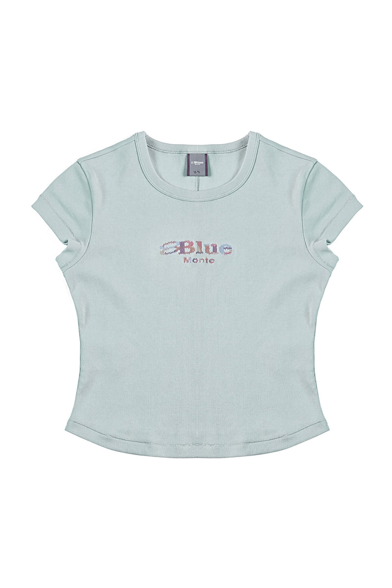 カラフル刺繍ロゴ半袖TシャツウィメンズNLBLDTX008