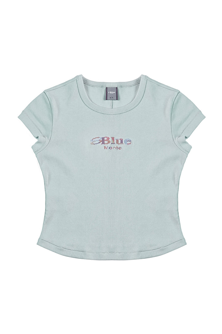 カラフル刺繍ロゴ半袖TシャツウィメンズNLBLDTX008