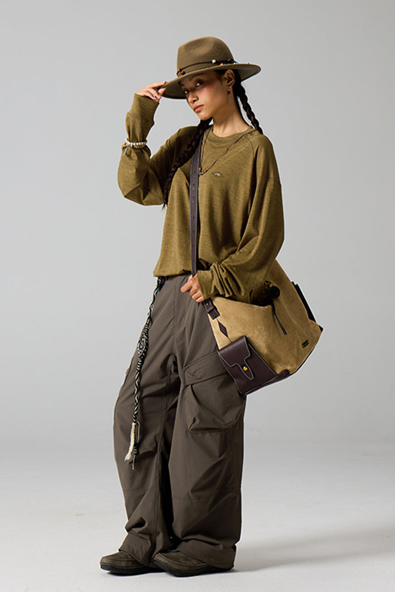 内裏フリースワークパンツウイメンズ25BLCK032