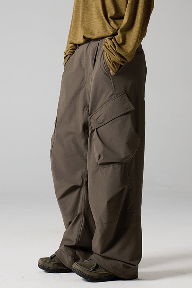 内裏フリースワークパンツウイメンズ25BLCK032