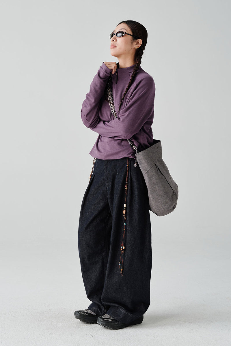 COOLMAXウールハーフジップTシャツNLBLCTX001