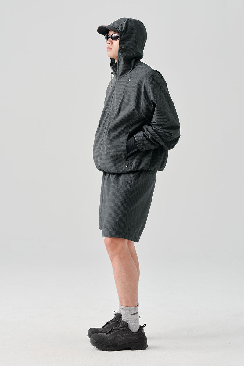 リップル生地フード付きアウターNLBLBJK004