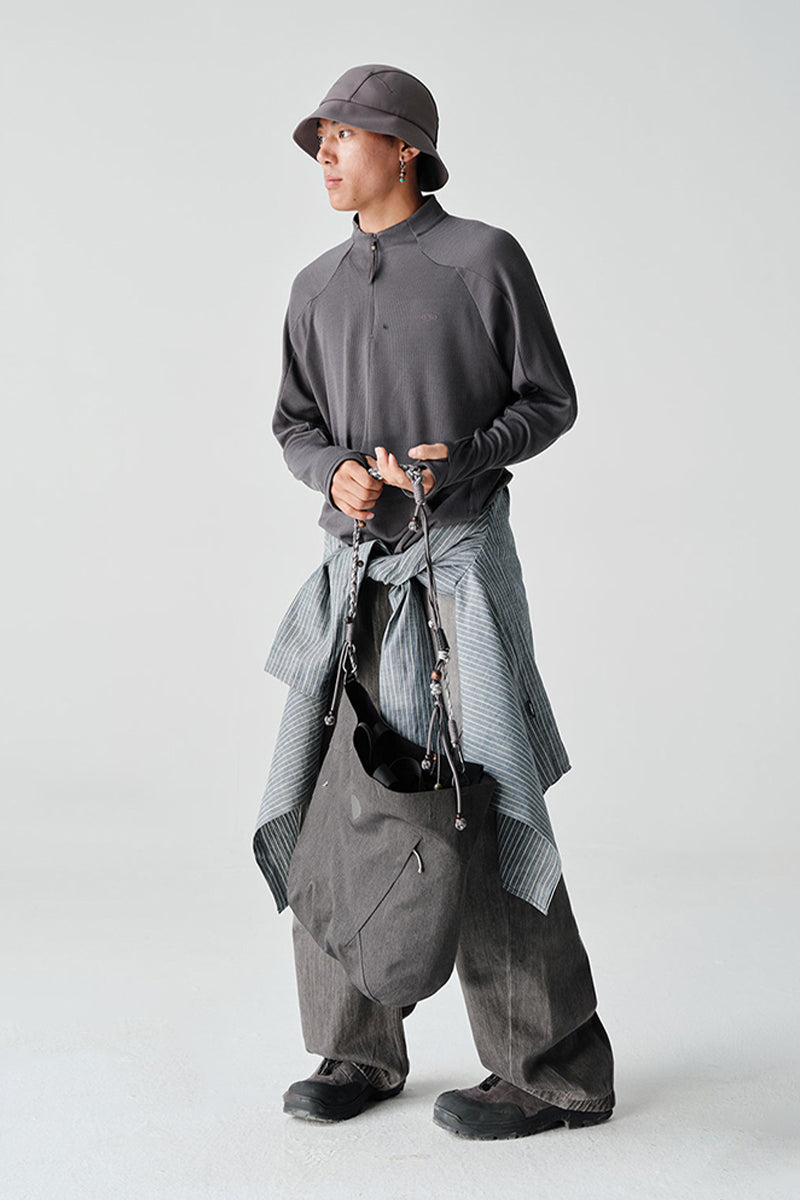 COOLMAXウールハーフジップTシャツNLBLCTX001