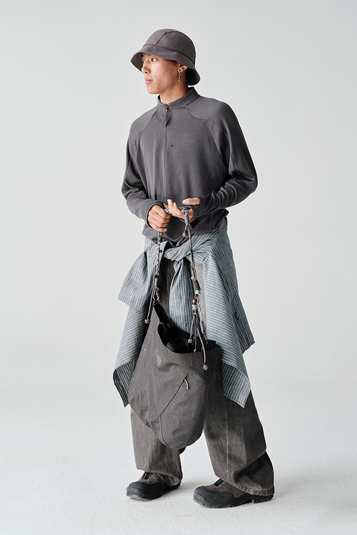 COOLMAXウールハーフジップTシャツNLBLCTX001