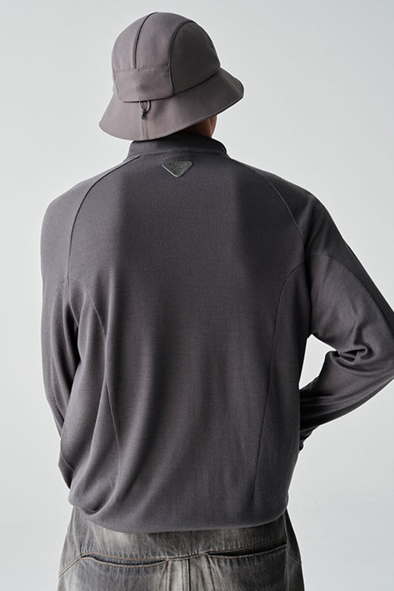 COOLMAXウールハーフジップTシャツNLBLCTX001