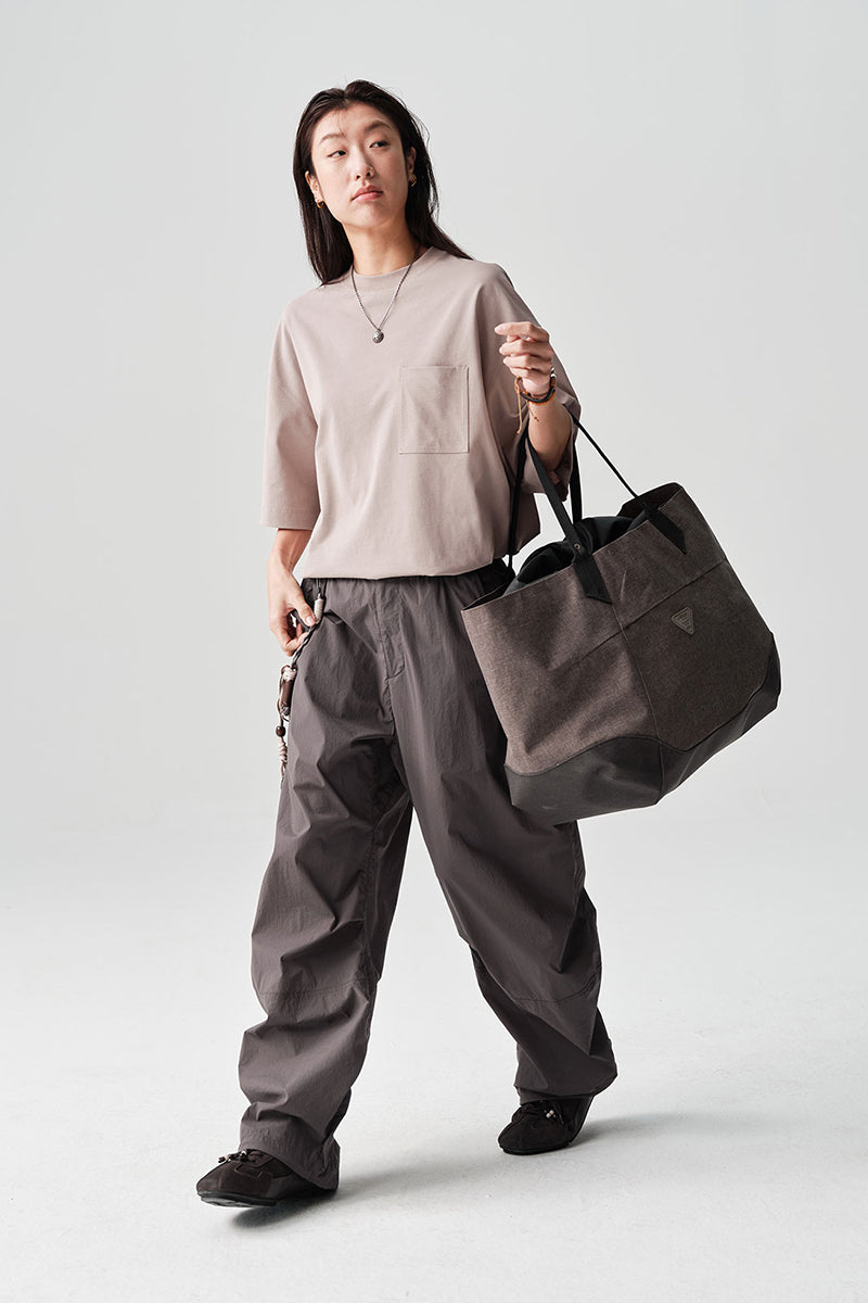 オーバーサイズ胸元ポケット付き半袖TシャツNLBLDTX003