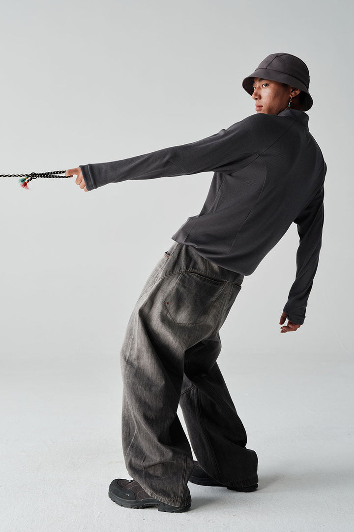 COOLMAXウールハーフジップTシャツNLBLCTX001