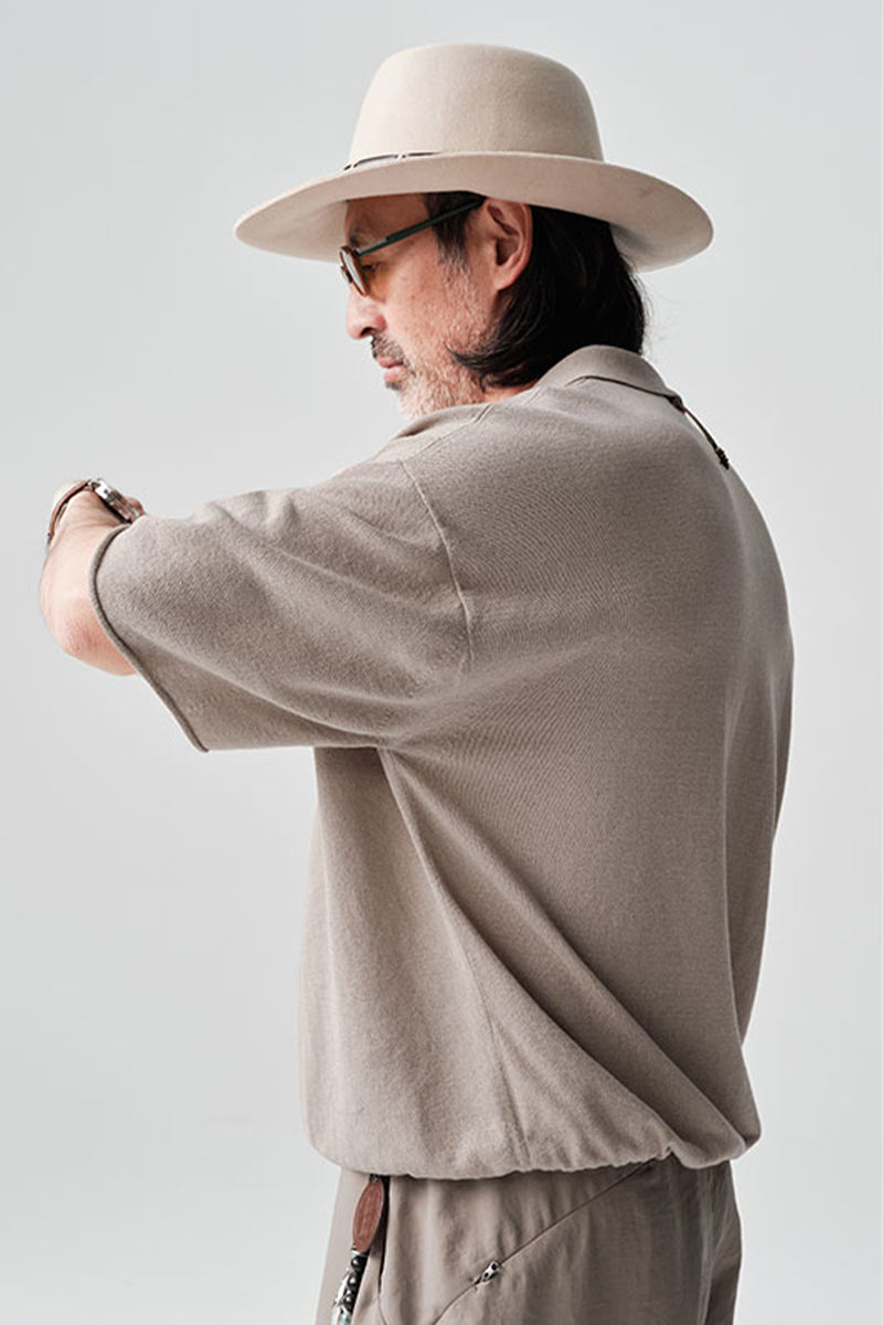 ABACELLニット半袖ポロシャツNLBLDPL002