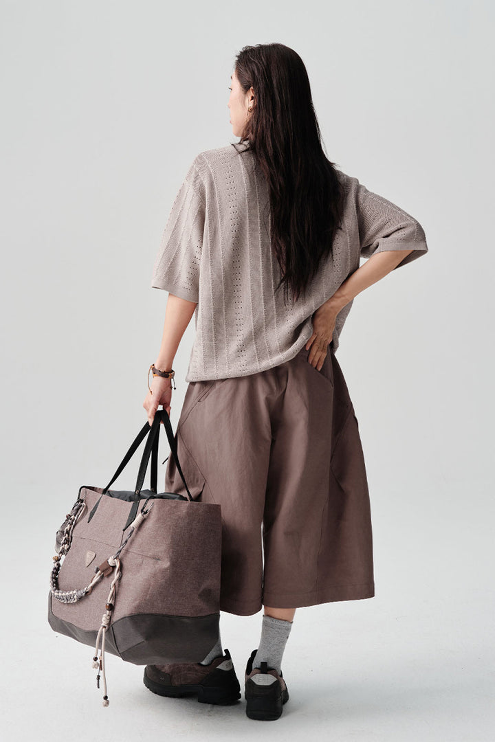 ABACELL半袖ニットカーディガンNLBLDCY003