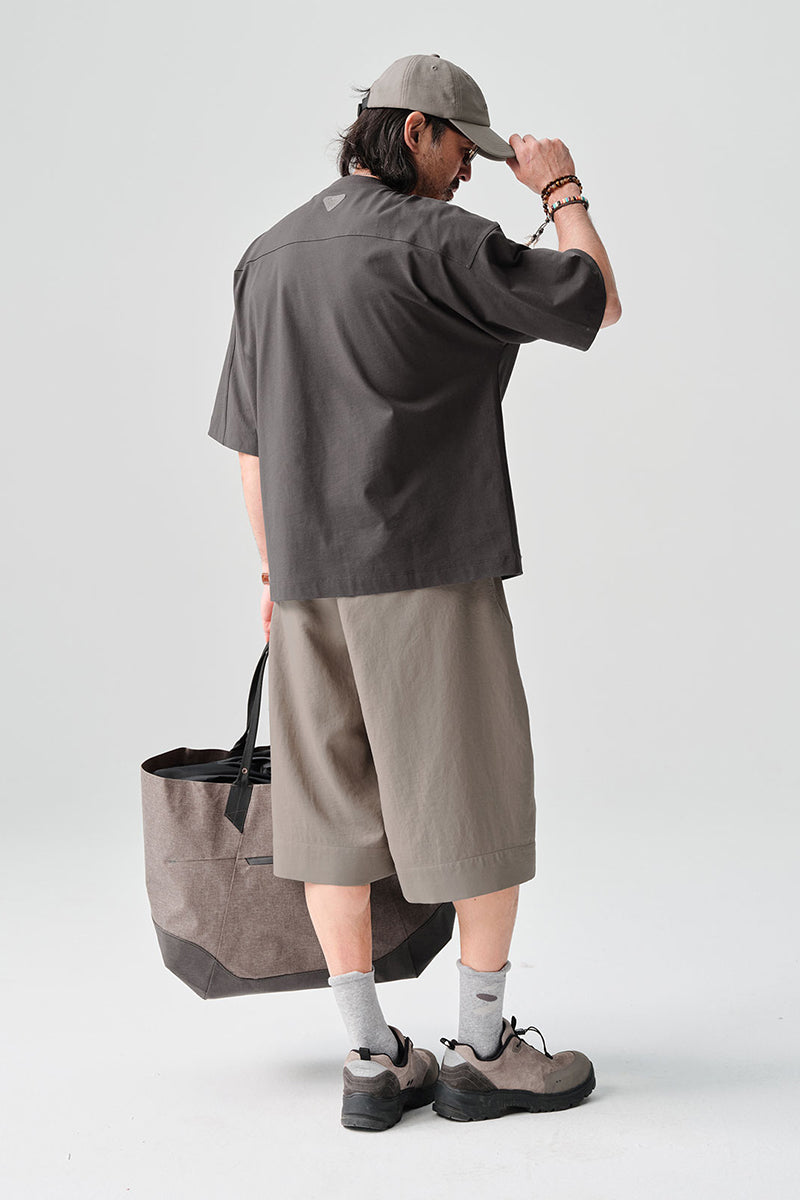 オーバーサイズ胸元ポケット付き半袖TシャツNLBLDTX003