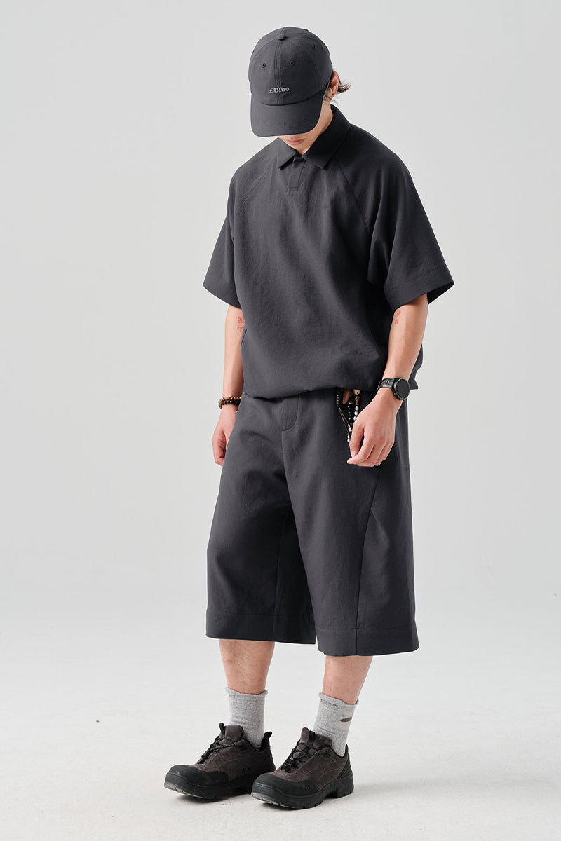 MICROFTオーバーサイズ半袖ポロシャツNLBLDPL001