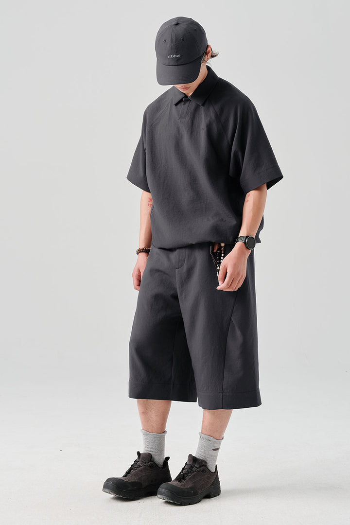 MICROFTオーバーサイズ半袖ポロシャツNLBLDPL001