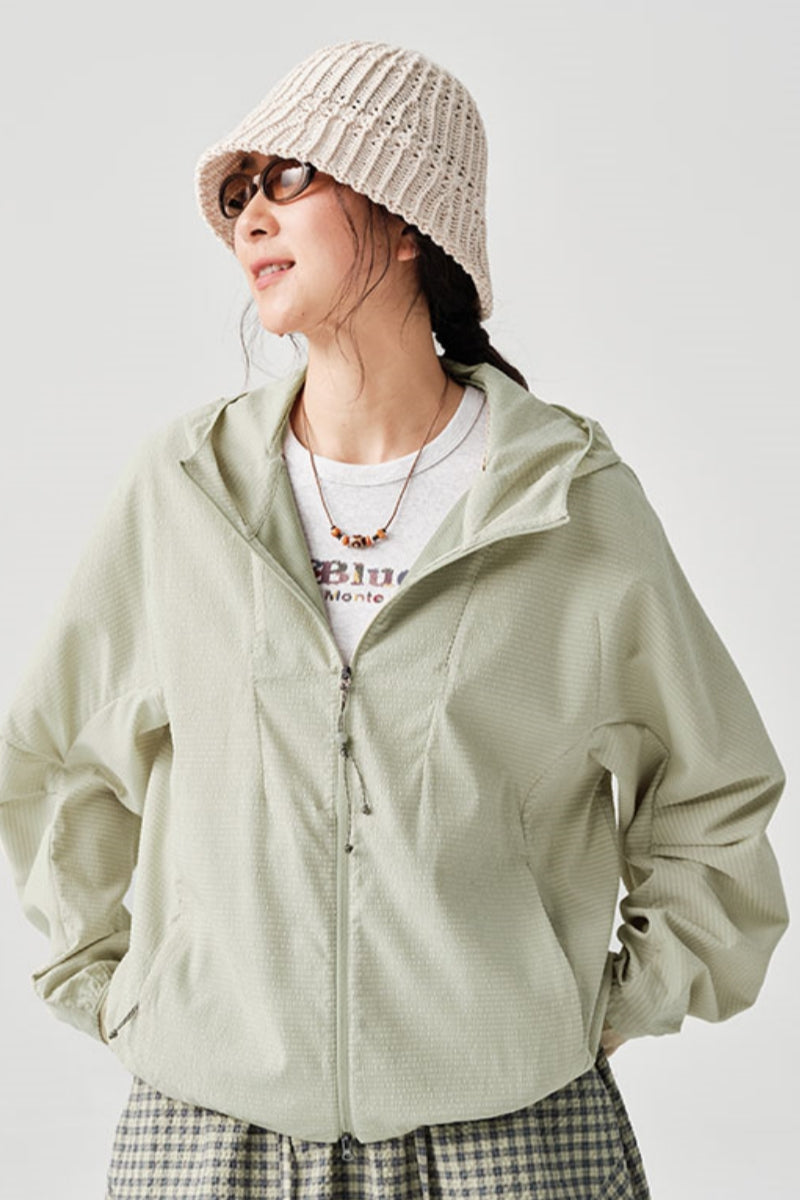 リップル生地フード付きアウターNLBLBJK004