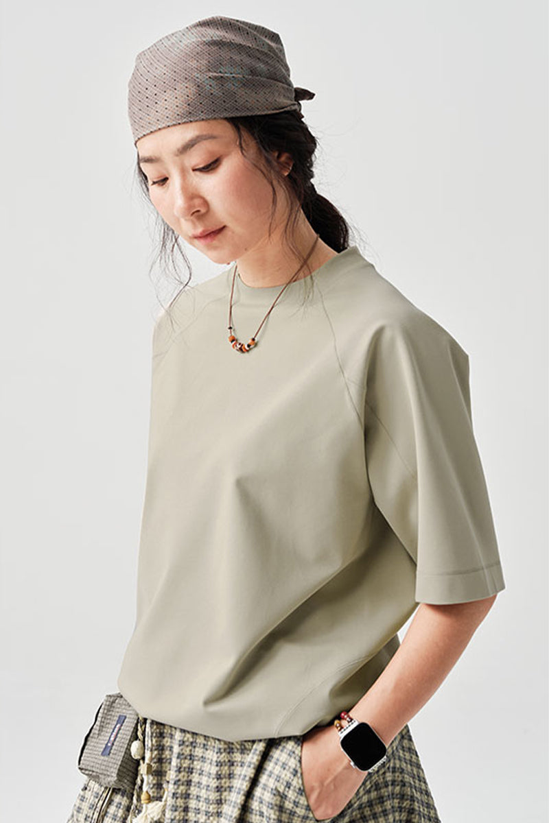 カジュアルラウンドネック半袖TシャツNLBLDTX007