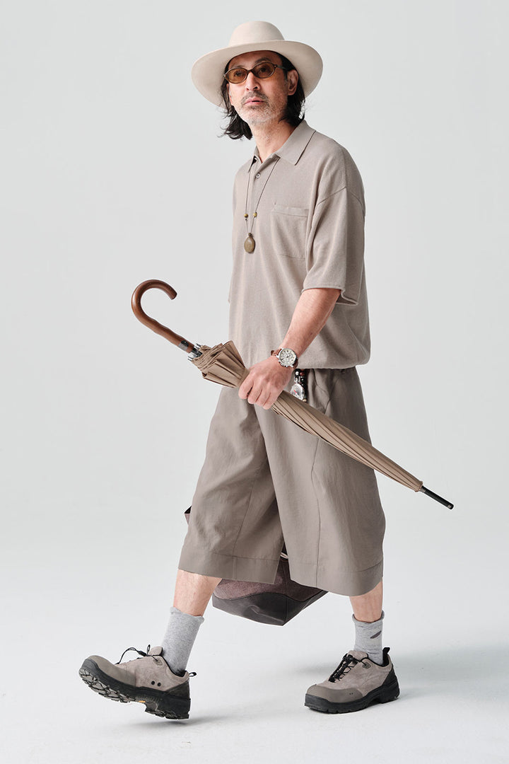 ABACELLニット半袖ポロシャツNLBLDPL002