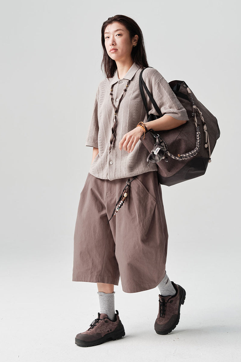 ABACELL半袖ニットカーディガンNLBLDCY003