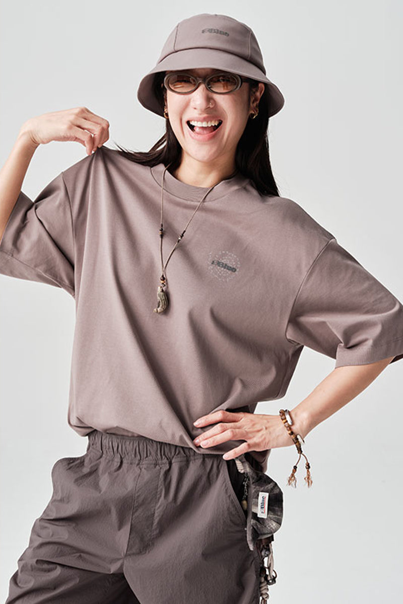 COOLMAXPRO渦巻きストーンプリント半袖TシャツNLBLDTX016