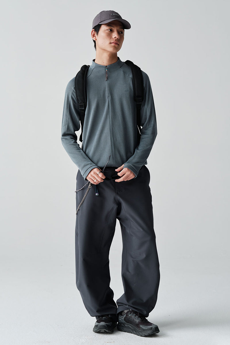 COOLMAXウールハーフジップTシャツNLBLCTX001