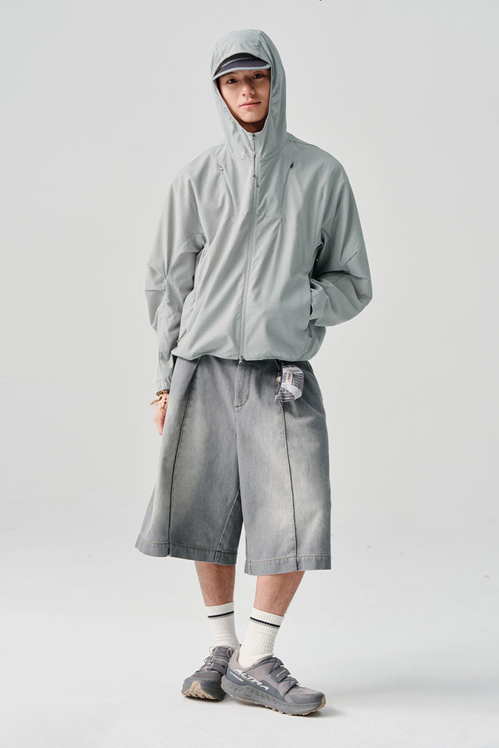 リップル生地フード付きアウターNLBLBJK004