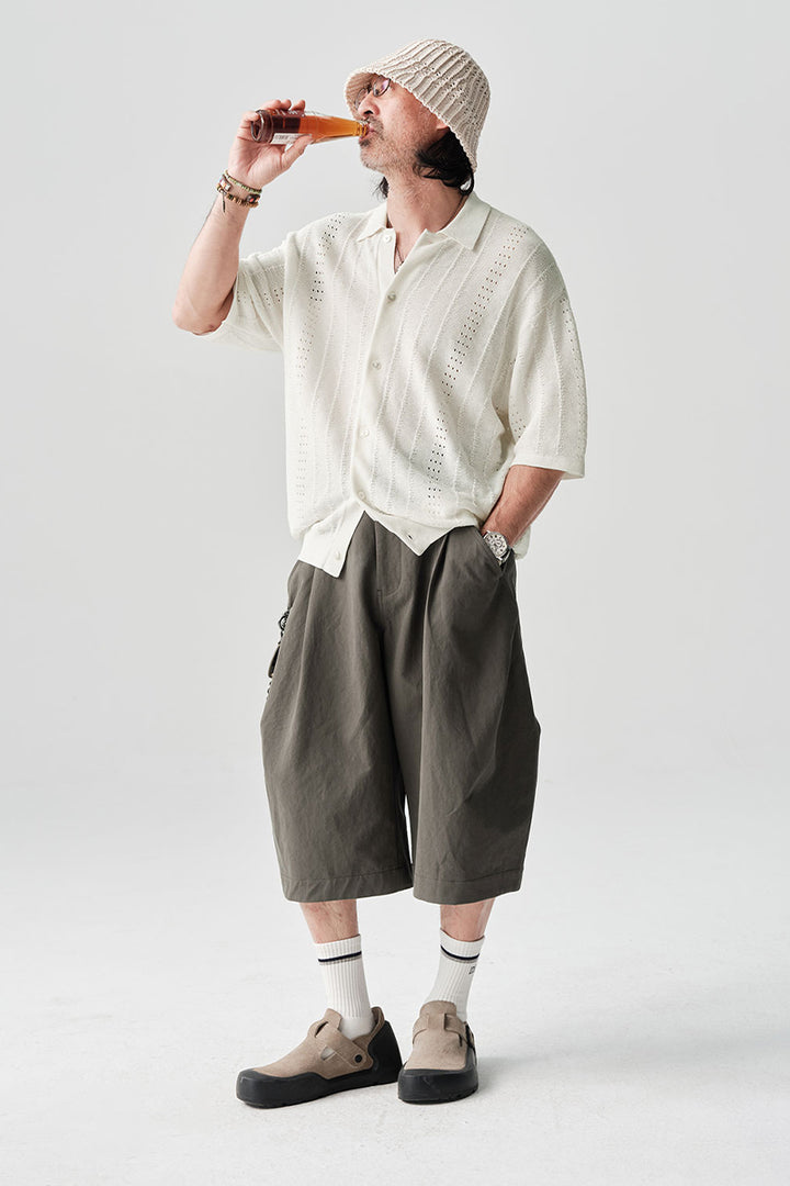 ABACELL半袖ニットカーディガンNLBLDCY003