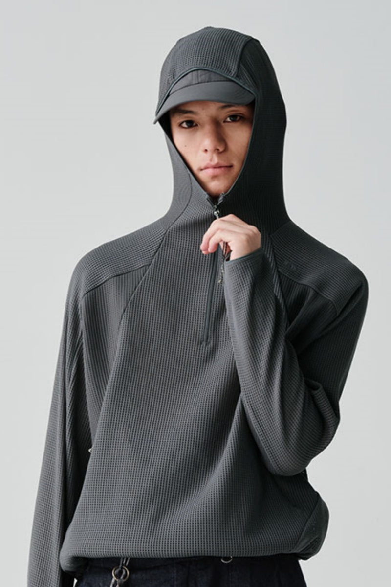 SILVADURメッシュハーフジップフーディーNLBLAWY004