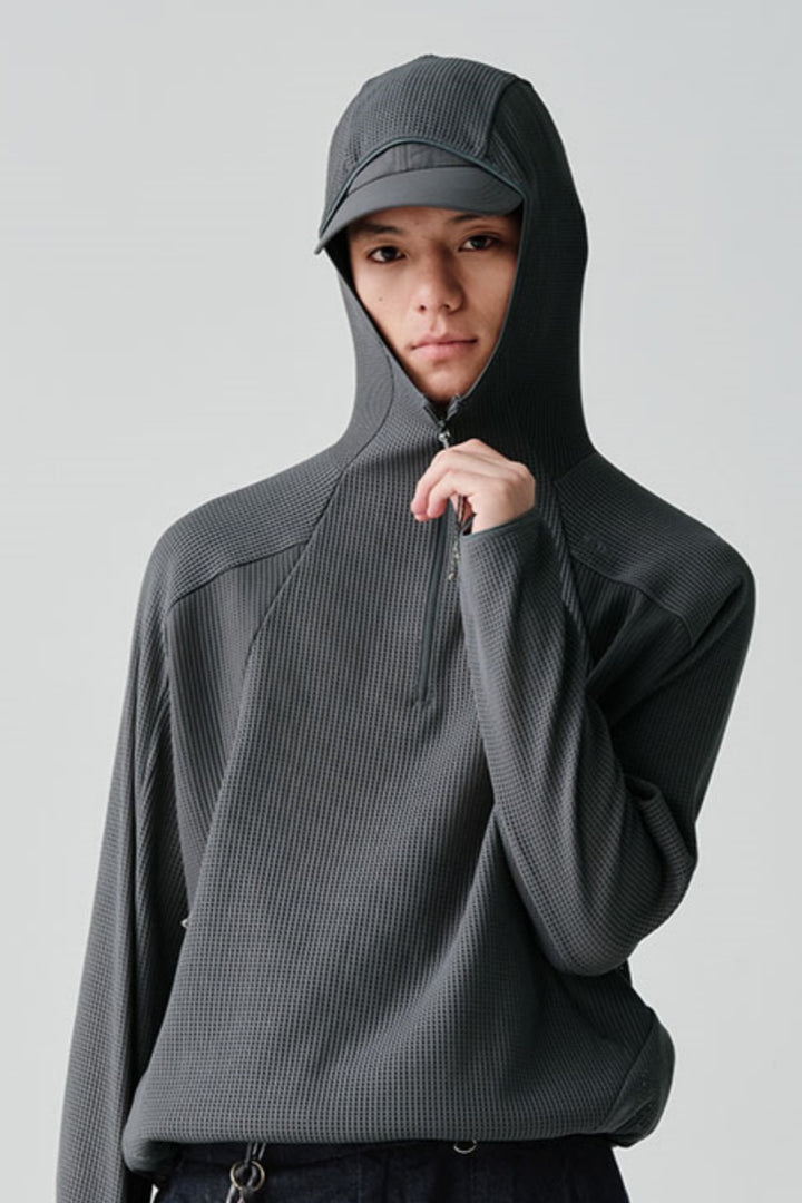 SILVADURメッシュハーフジップフーディーNLBLAWY004