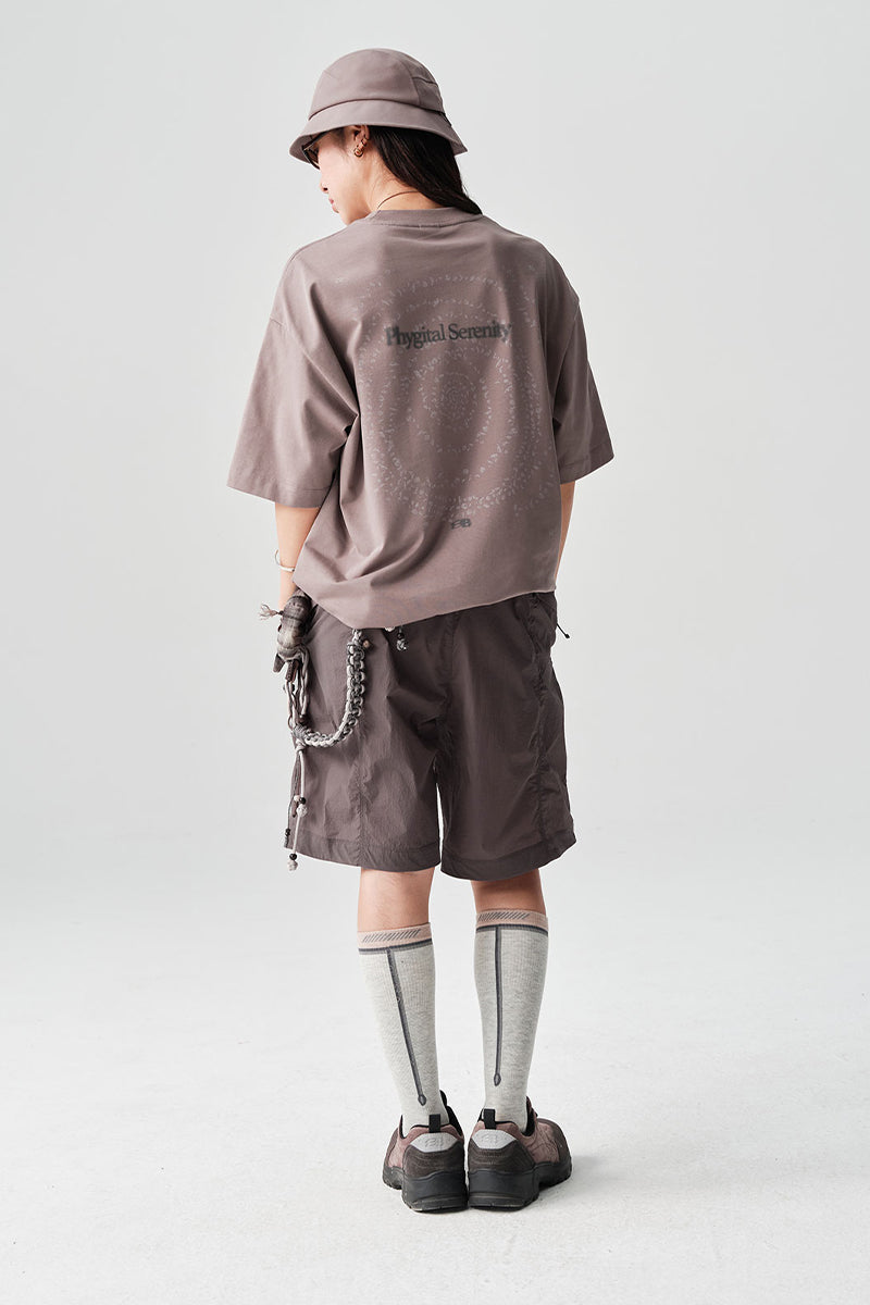 COOLMAXPRO渦巻きストーンプリント半袖TシャツNLBLDTX016