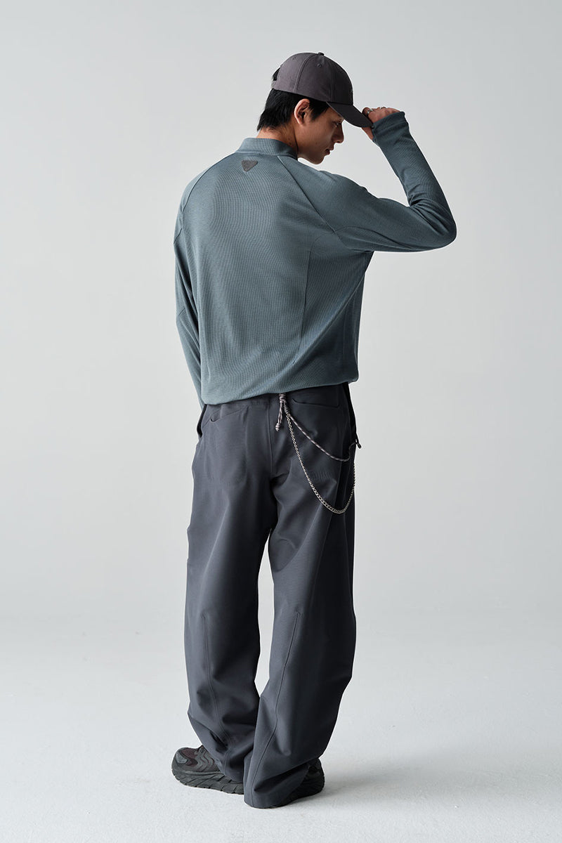 COOLMAXウールハーフジップTシャツNLBLCTX001