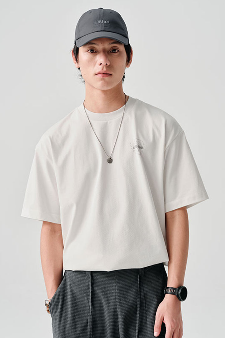 COOLMAXPRO渦巻きストーンプリント半袖TシャツNLBLDTX016