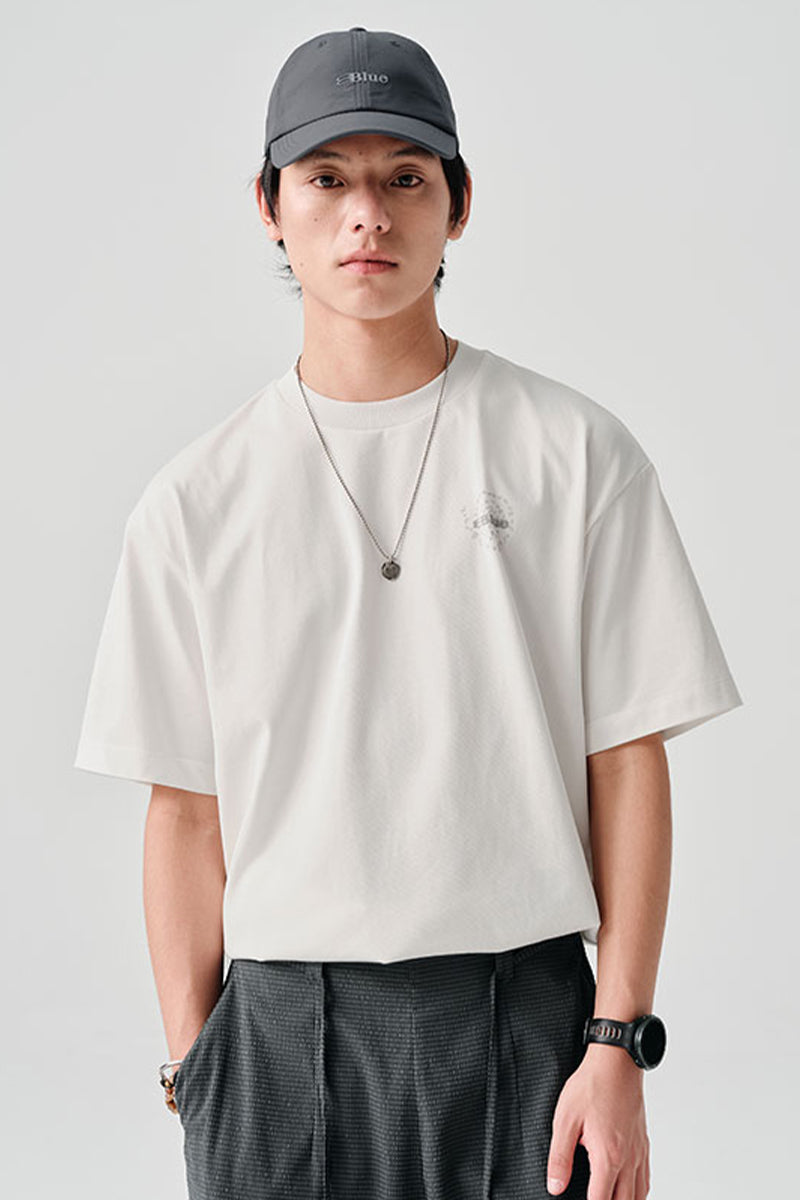 COOLMAXPRO渦巻きストーンプリント半袖TシャツNLBLDTX016
