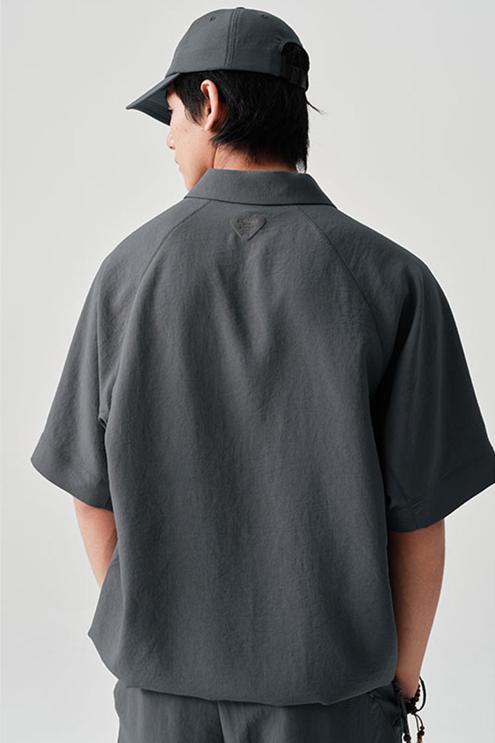 MICROFTオーバーサイズ半袖ポロシャツNLBLDPL001