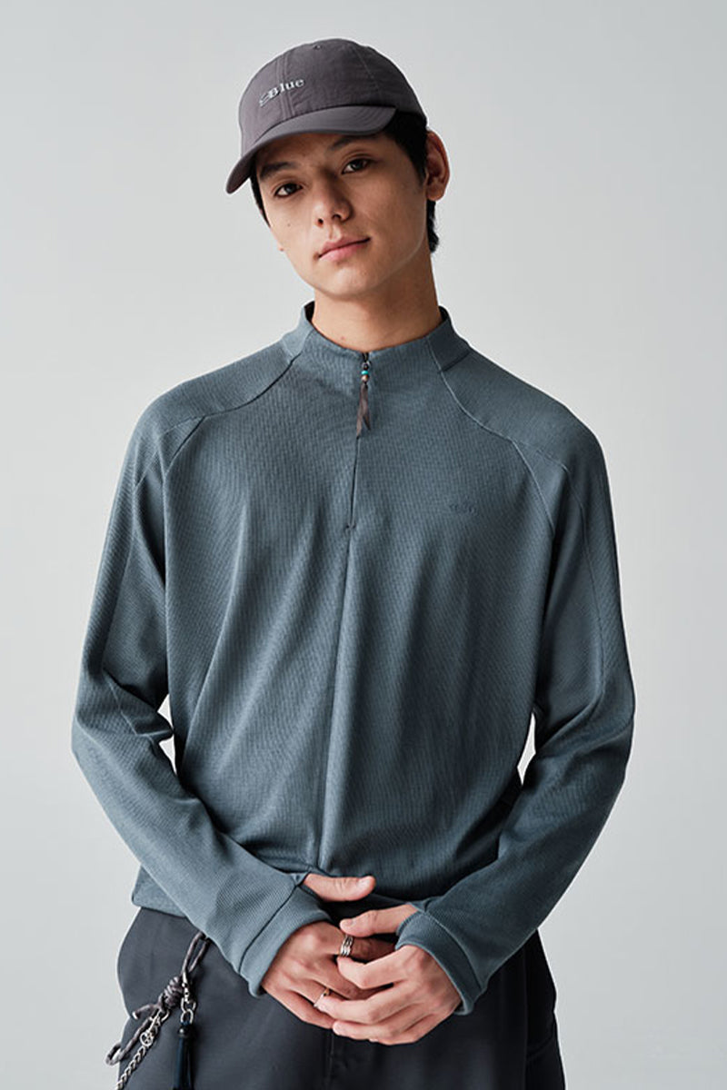 COOLMAXウールハーフジップTシャツNLBLCTX001