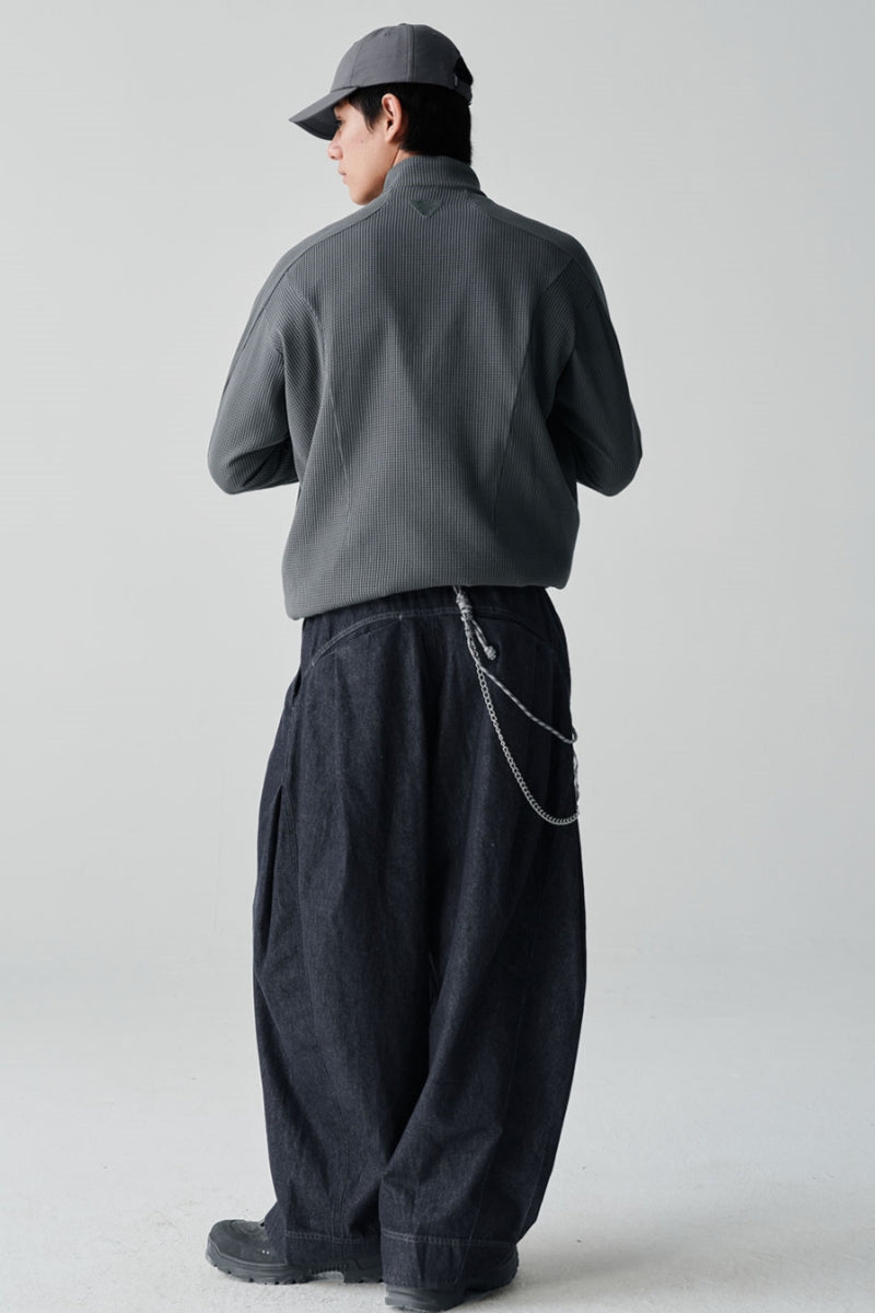 ワッフル編み抗菌ジャケットNLBLAWY001