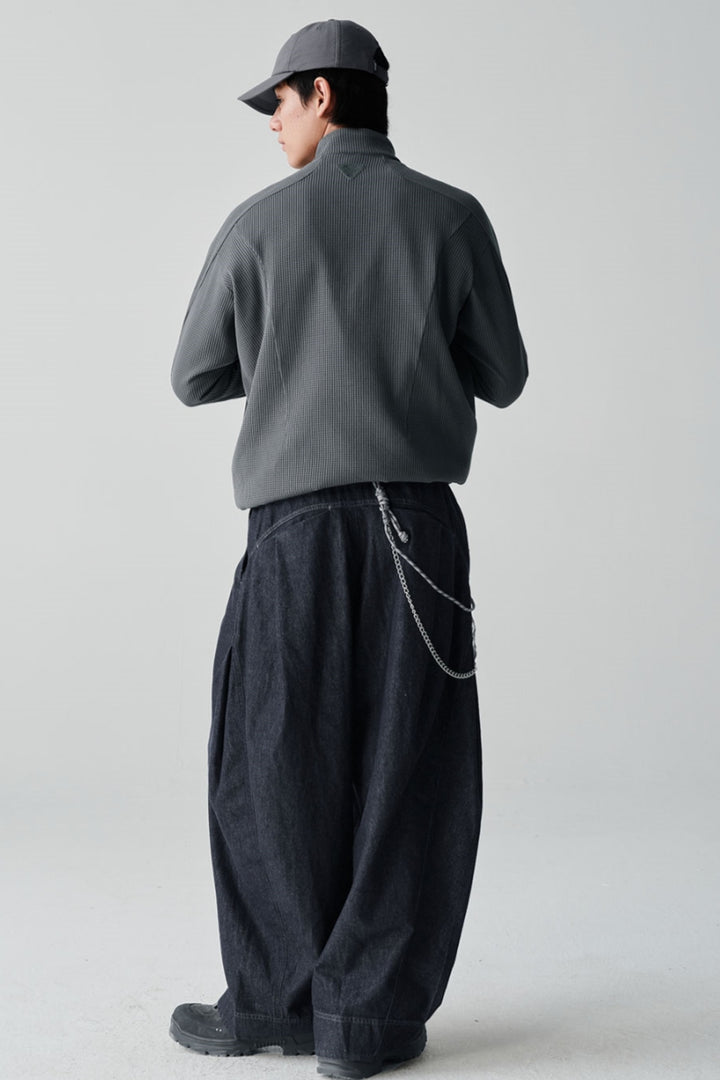 ワッフル編み抗菌ジャケットNLBLAWY001