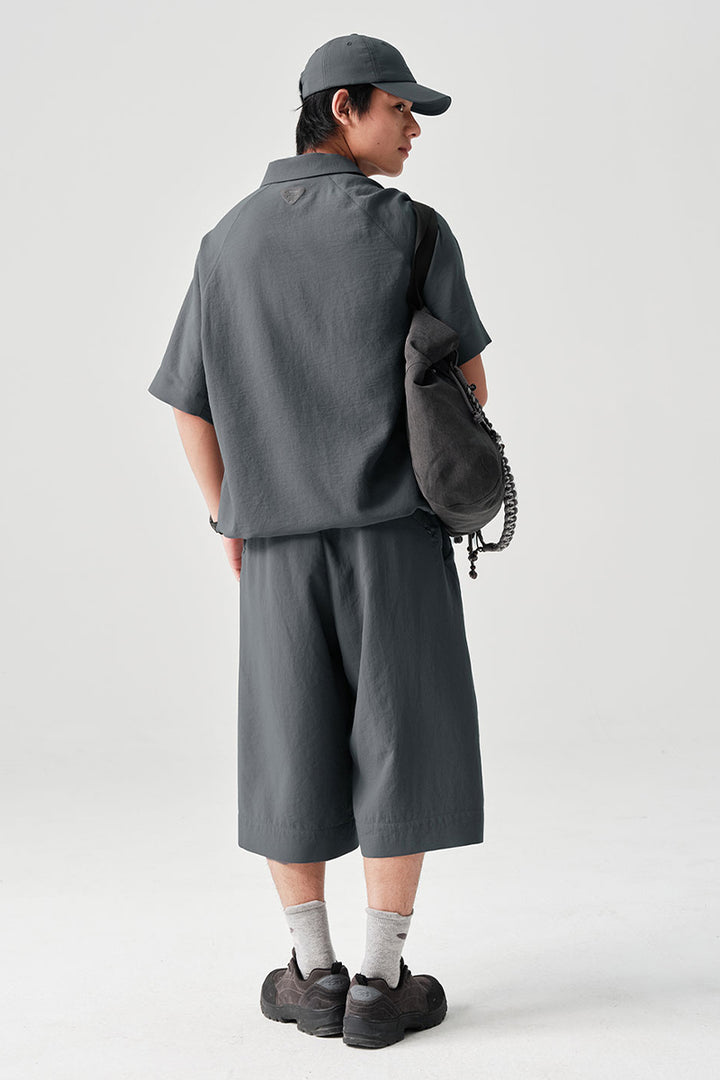 MICROFTオーバーサイズ半袖ポロシャツNLBLDPL001