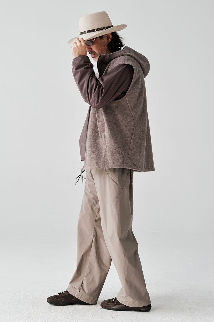 ウールフード付きベストNLBLDMJ002