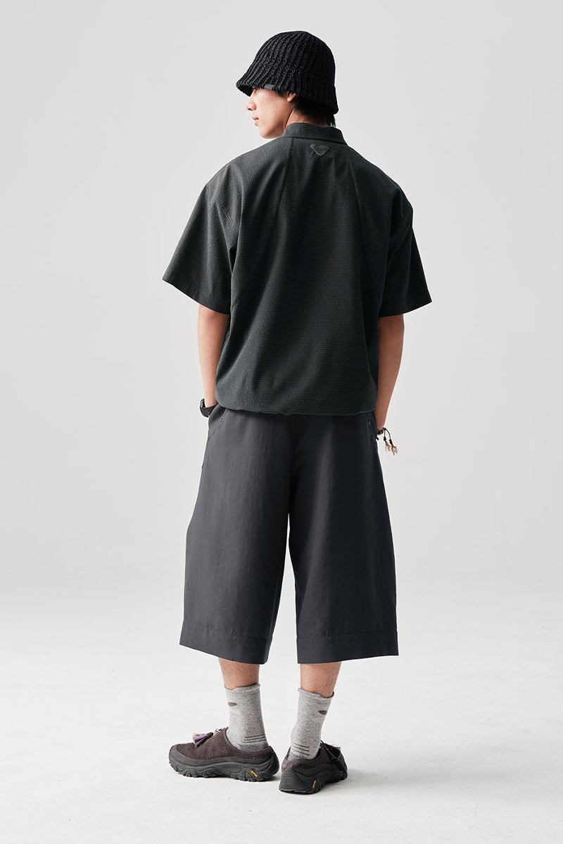 リップル生地半袖シャツアウターNLBLDCY002