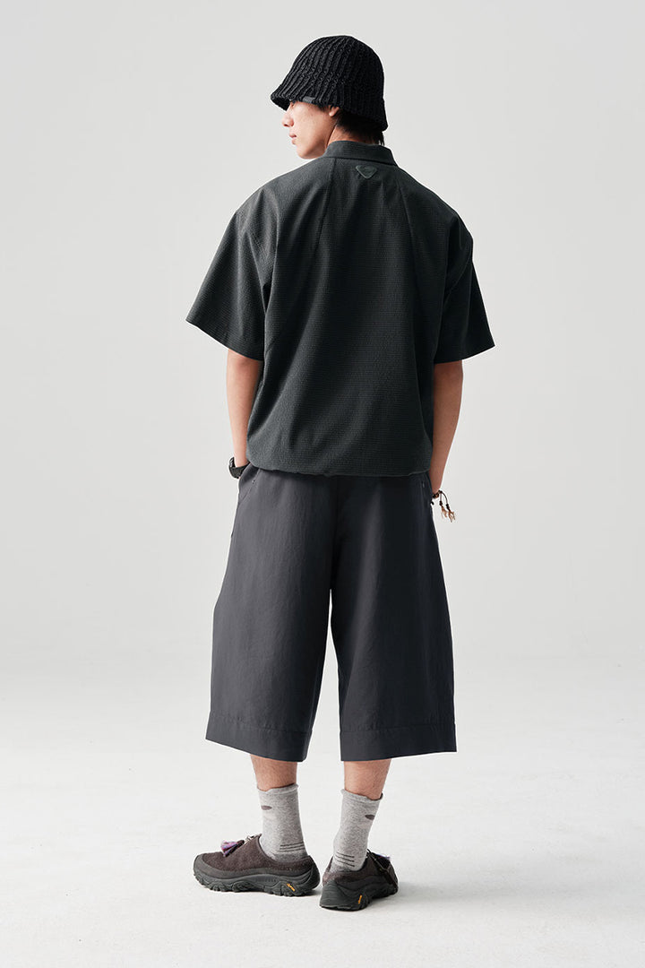 リップル生地半袖シャツアウターNLBLDCY002