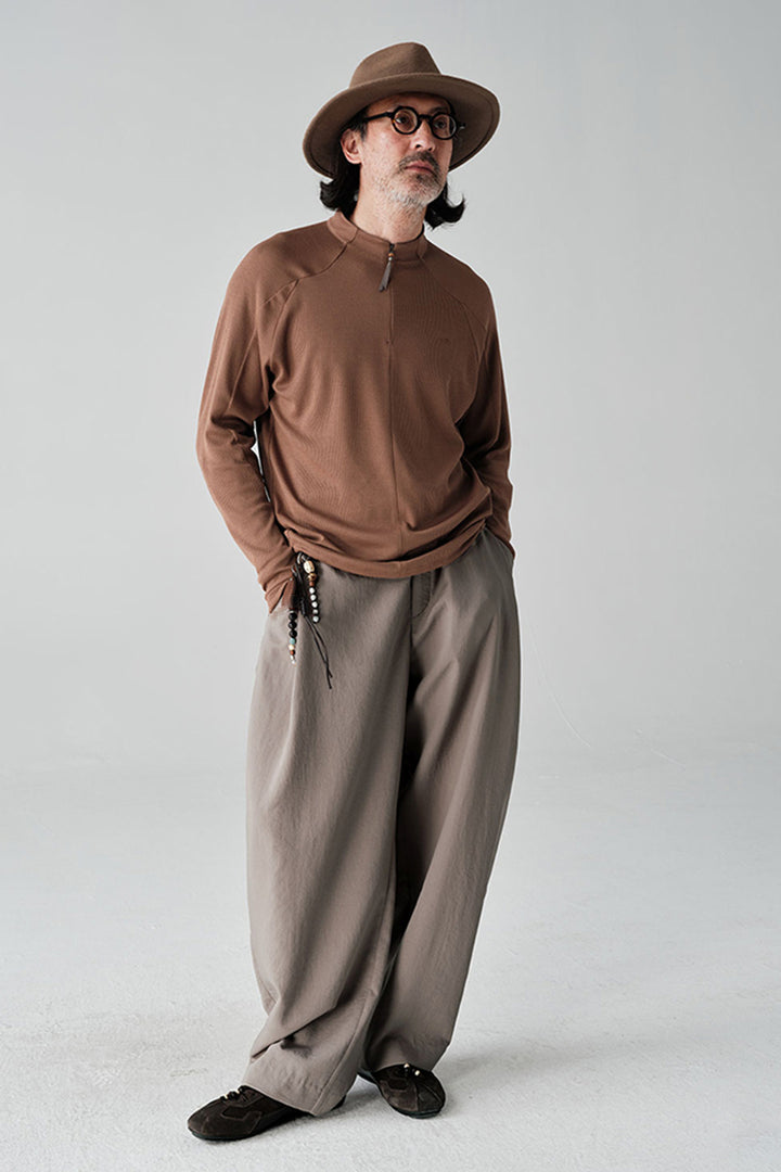 COOLMAXウールハーフジップTシャツNLBLCTX001