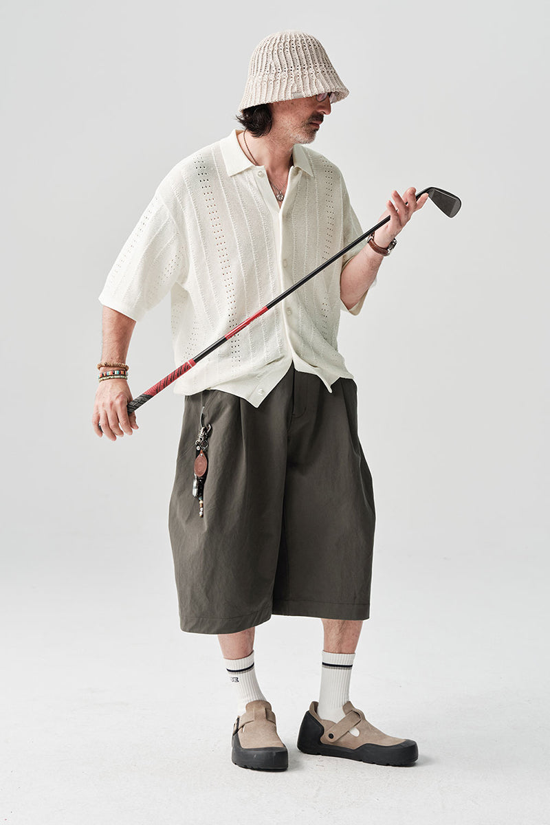 ABACELL半袖ニットカーディガンNLBLDCY003