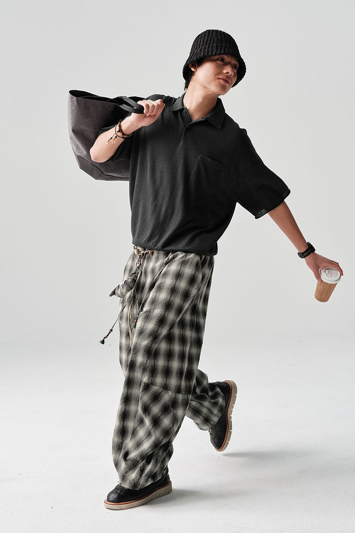 ABACELLニット半袖ポロシャツNLBLDPL002