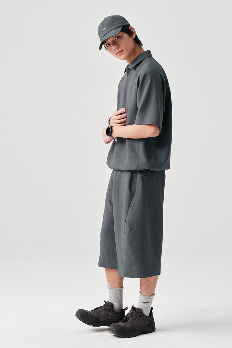 MICROFTオーバーサイズ半袖ポロシャツNLBLDPL001