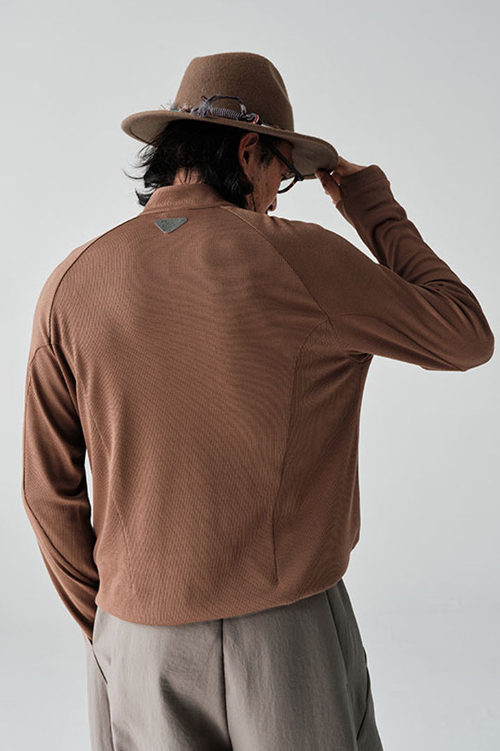 COOLMAXウールハーフジップTシャツNLBLCTX001