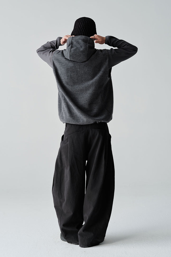 ウールフード付きベストNLBLDMJ002