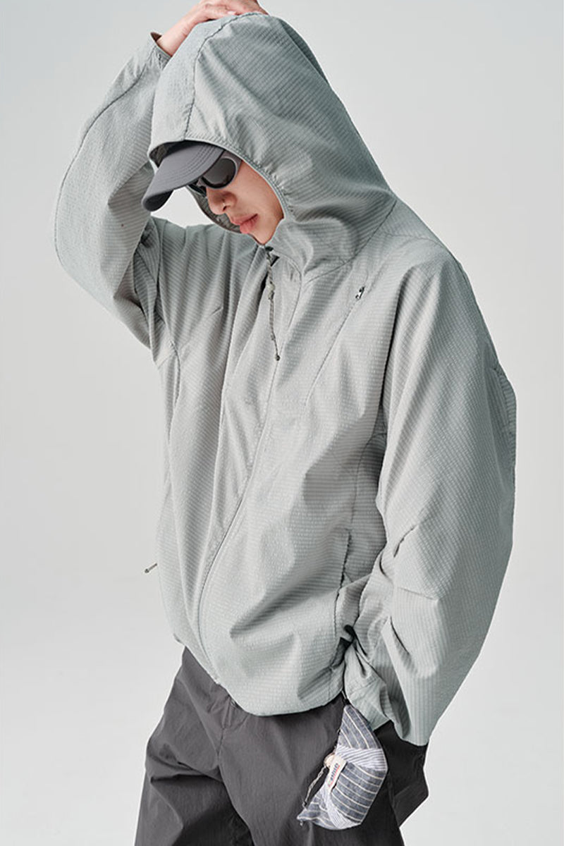 リップル生地フード付きアウターNLBLBJK004