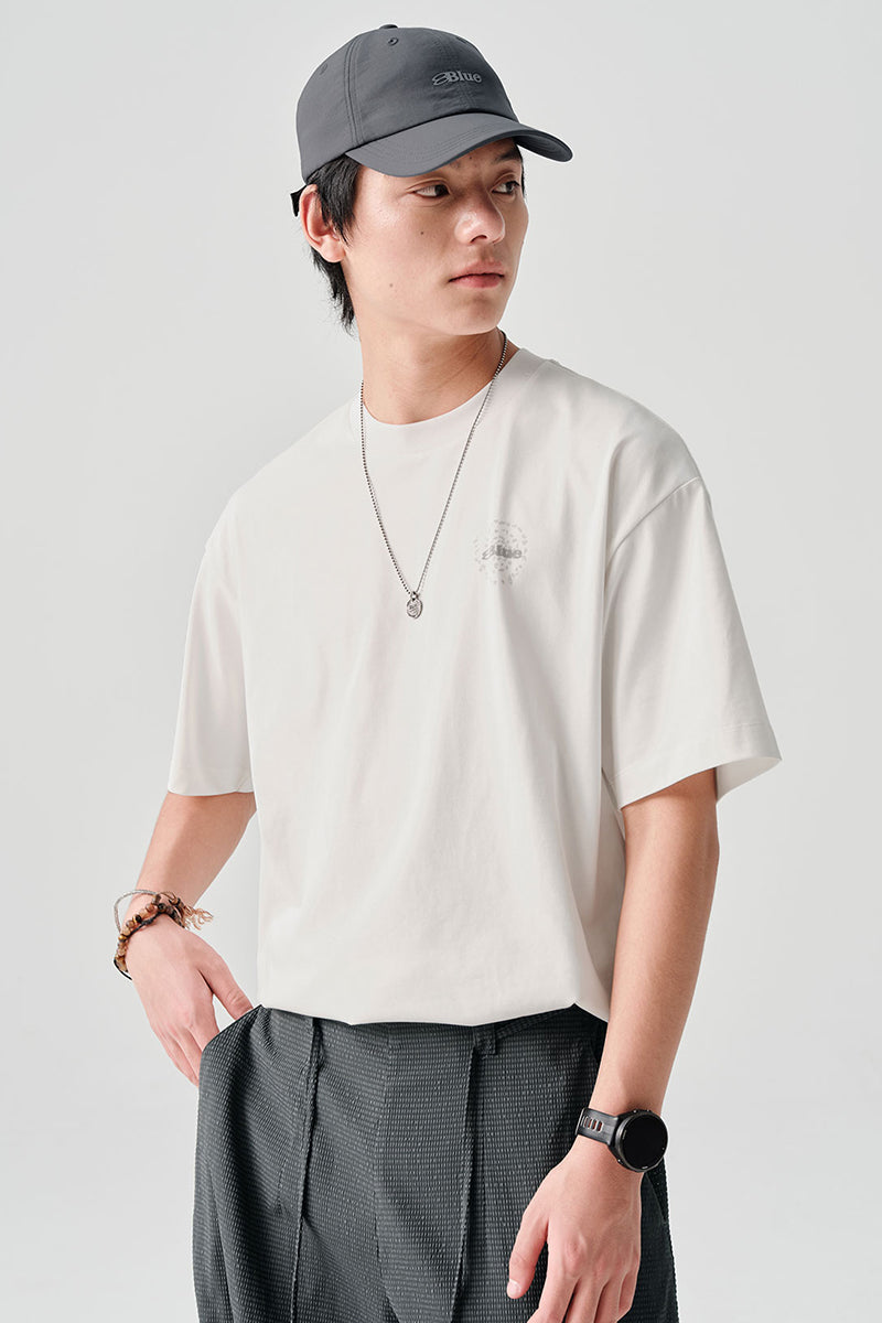 COOLMAXPRO渦巻きストーンプリント半袖TシャツNLBLDTX016