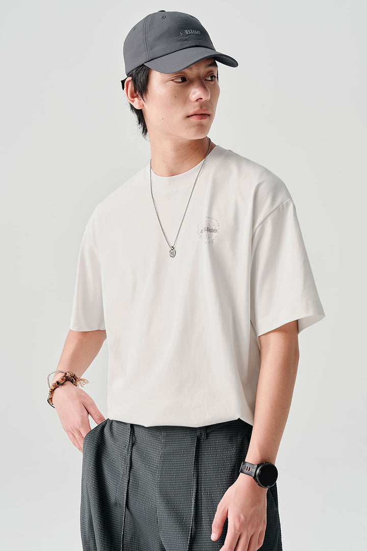 COOLMAXPRO渦巻きストーンプリント半袖TシャツNLBLDTX016