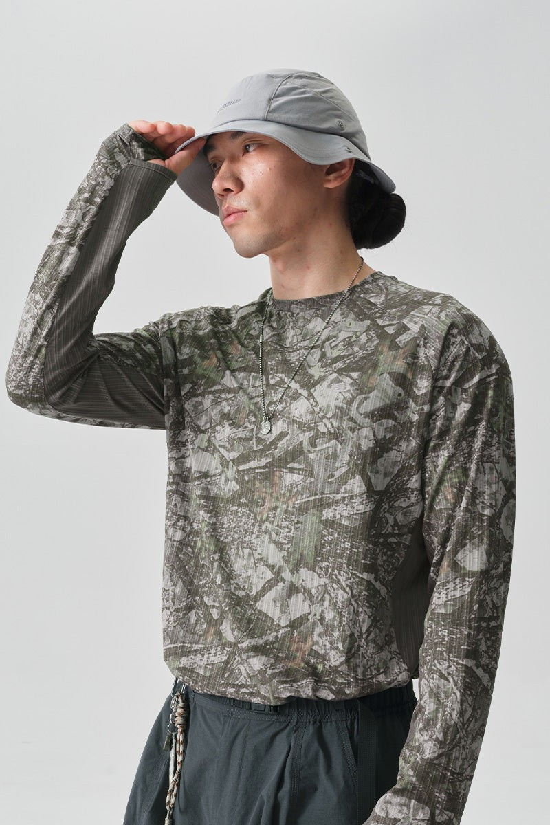 COOLMAX速乾フルプリント長袖TシャツNLBLCTX011